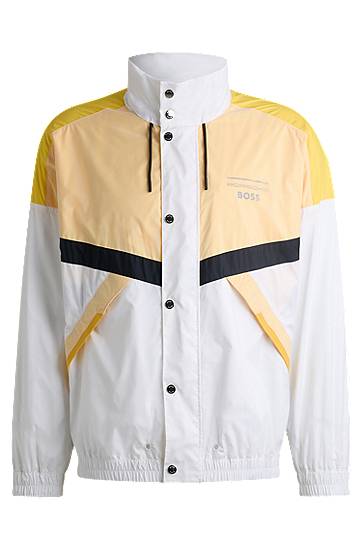 Vindjacka BOSS Porsche x BOSS Water-Repellent Color-Block Jacket Flerfärgad | 50531386