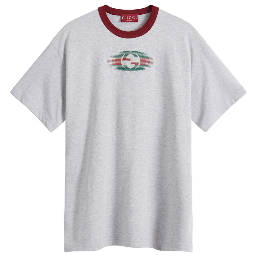 T-shirt Gucci Men's Back Logo T-Shirt in Grey Melange, Size Medium | END. Clothing Grå | 795957-XJGQ6-1230
