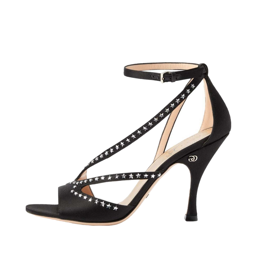 Sneakers och skor Gucci Star-embellished GG (95mm) Sandals Black (Women's) Svart | 723432 KND90 1000