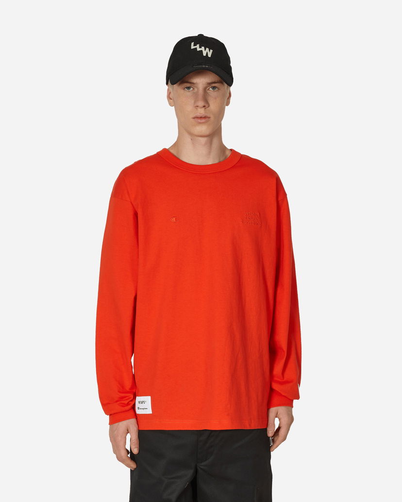 Skjorta Champion WTAPS Academy Longsleeve Röd | C8-Z411 840