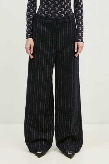 Byxor KENZO Striped Wide Leg Wool Pants Svart | FE62PA0949GM.99, 0