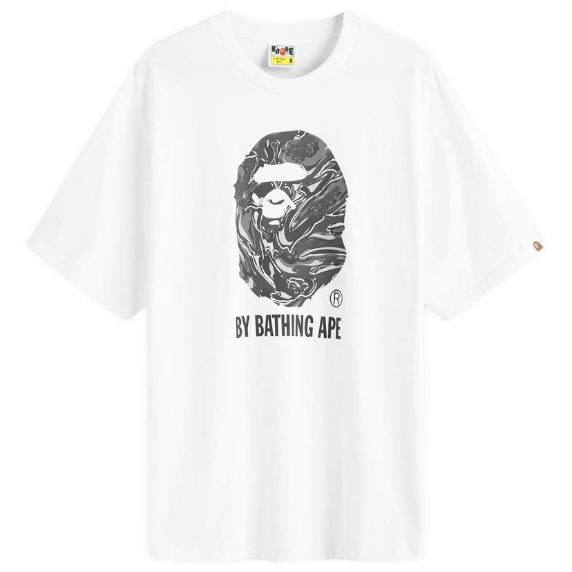 T-shirt BAPE Marbling Camo by Bathing Ape T-Shirt Vit | 001TEK801323M-WHT