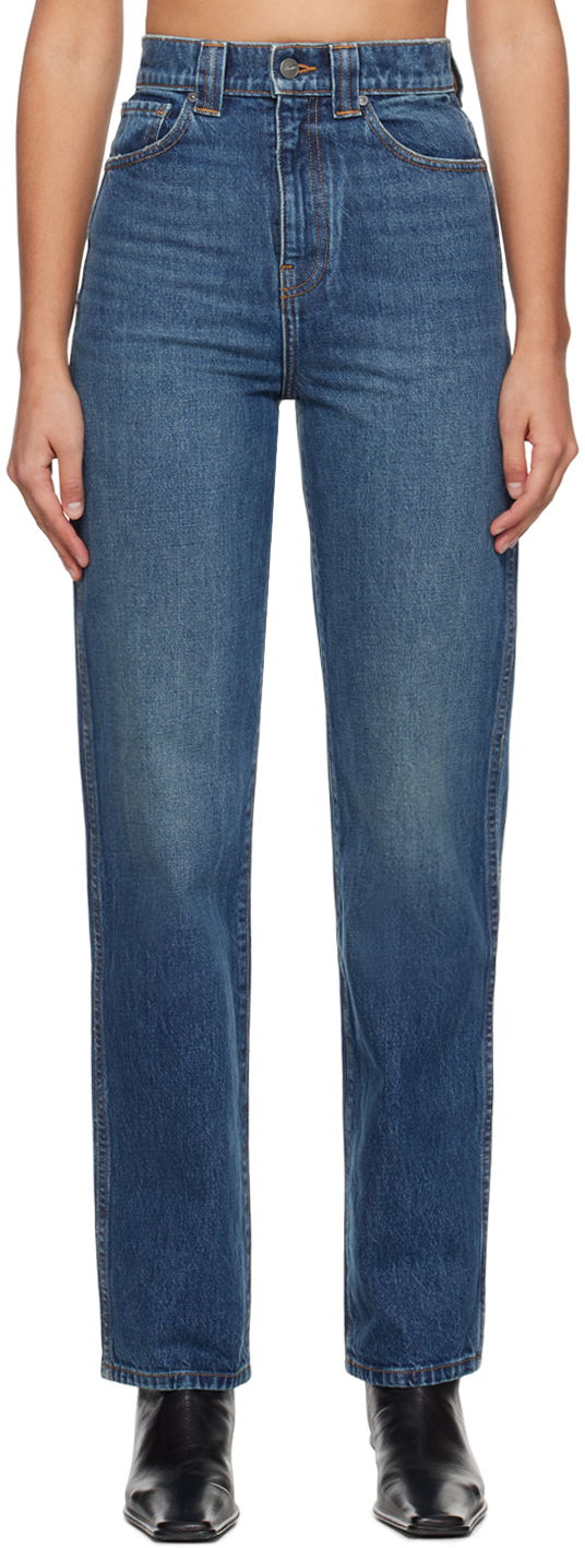 Jeans Khaite Indigo 'The Albi' Jeans Mörkblå | 1122908099