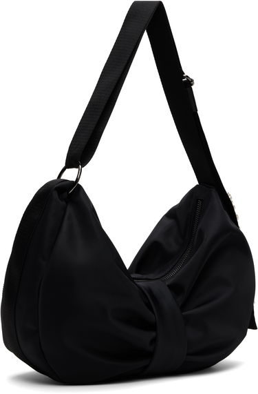 Axelväska Simone Rocha Simone Rocha Pearl-Embellished Sling Bow Bag Svart | BAG199B 0761, 2