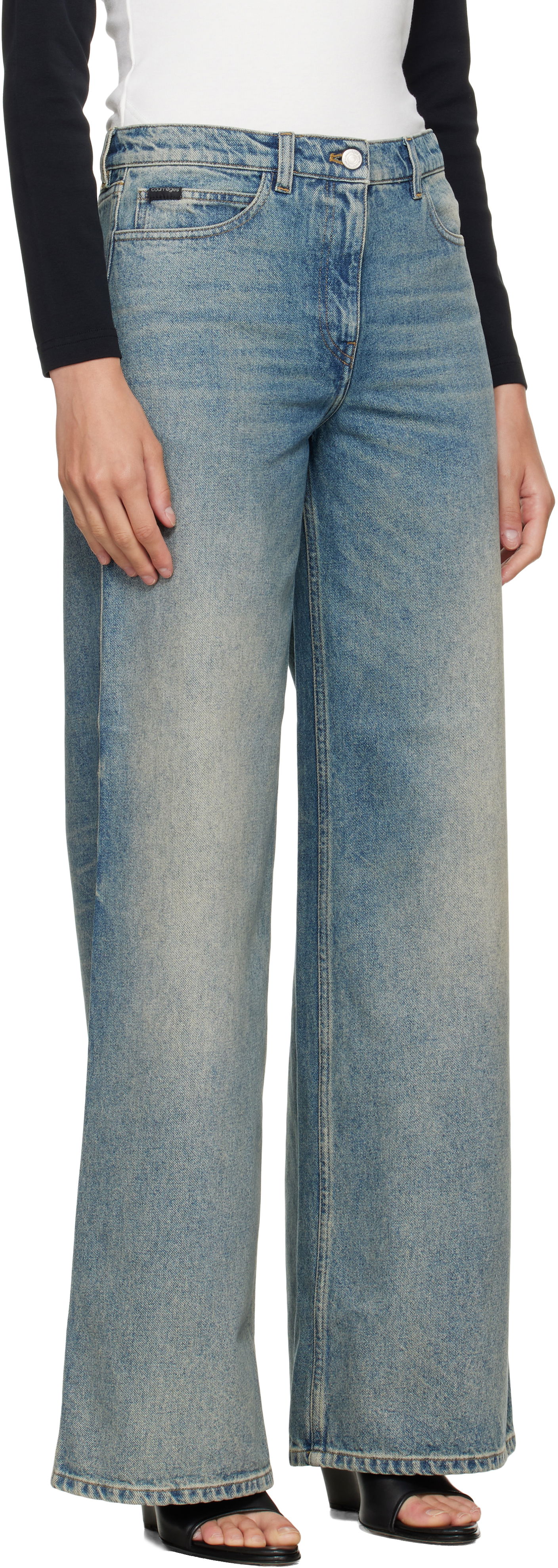 Jeans Courrèges Courrèges Hammer Baggy Jeans Blå | VESDPA253DE0041, 1