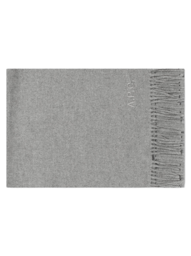 Halsduk A.P.C. Ambroise Embroidered Scarf Grå | WOAFE-M15171-PLA