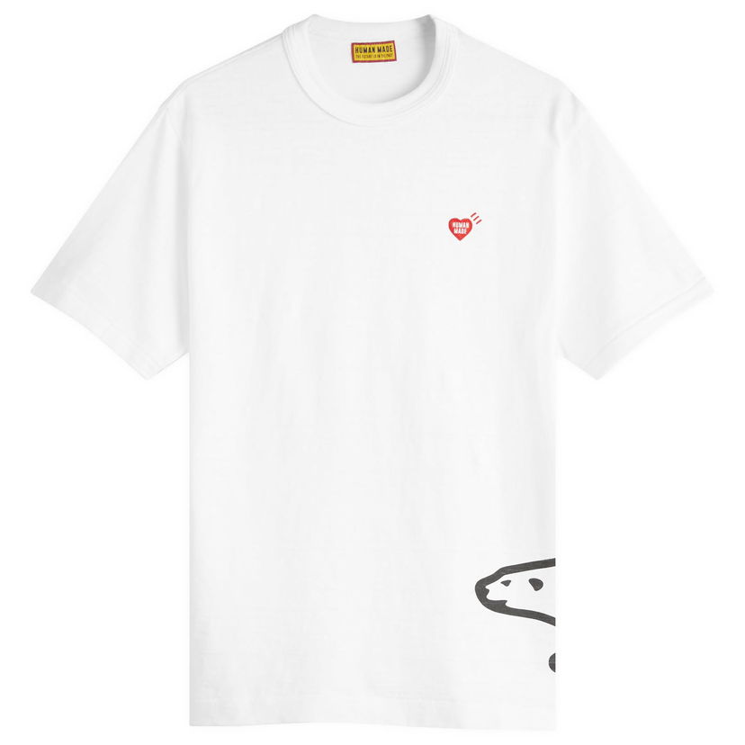 T-shirt Human Made Side Polar Bear Graphic Tee, Size Large Vit | HM29TE004-WHT
