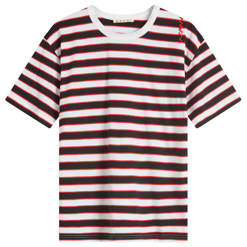 T-shirt Marni Marni Striped T-Shirt Flerfärgad | HUMU0327S0-UTC450-STN99