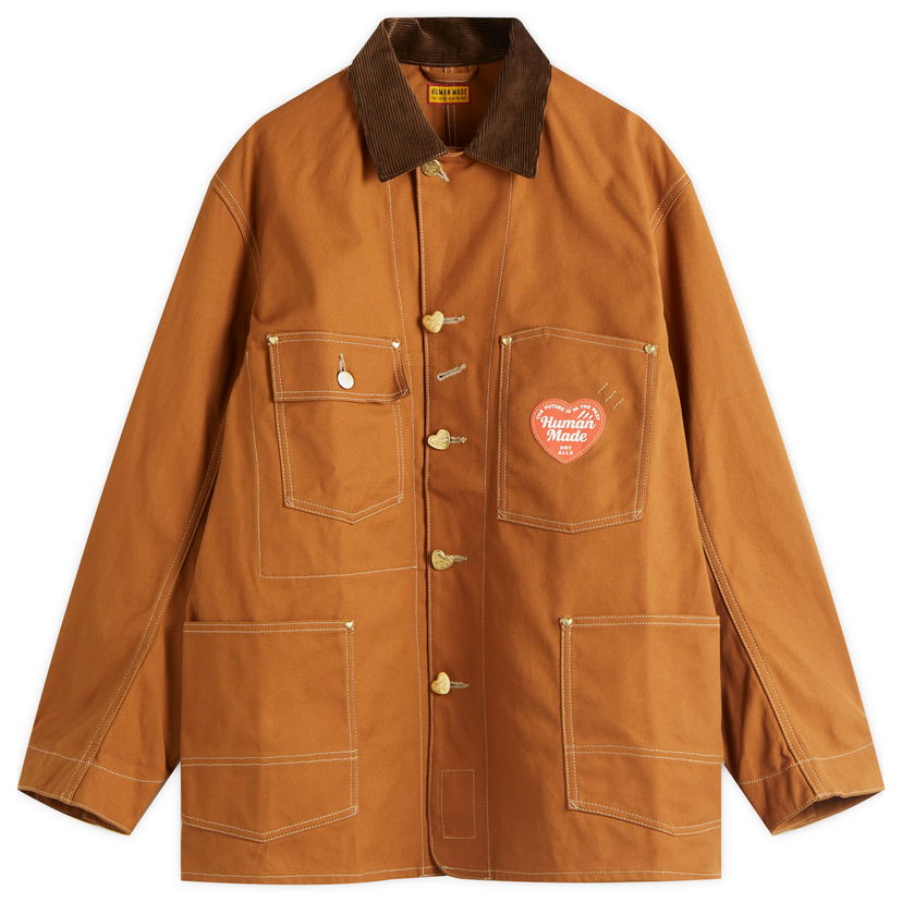 Jacka Human Made Human Made Duck Coverall Jacket, Size Large Brun | HM29JK008-BRN