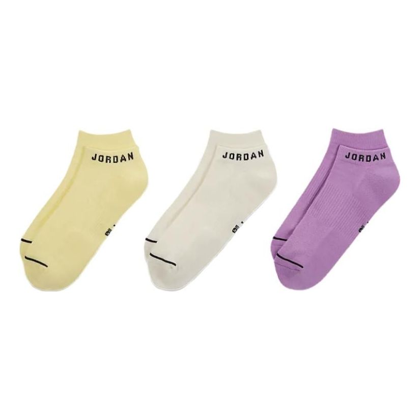 Strumpor Jordan Everyday Logo Ankle Socks (3 Pack) Gul | DX9656-908