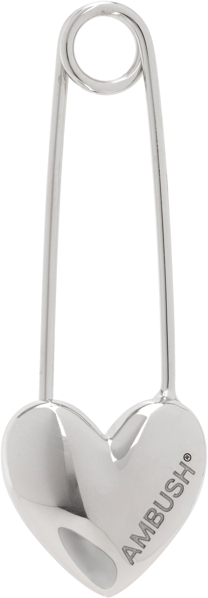 Pin Ambush AMBUSH Heart Safety Pin Earring Metallisk | 12115244