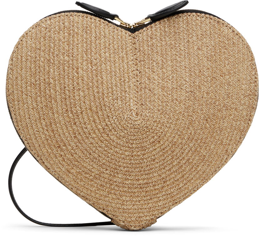 Handväska Alaïa ALAÏA 'Le Cœur' Raffia Heart Bag Beige | AA1P003CA573