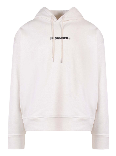 Sweatshirt Jil Sander Cotton Frontal Logo Hoodie Vit | J47GU0002J45050#102