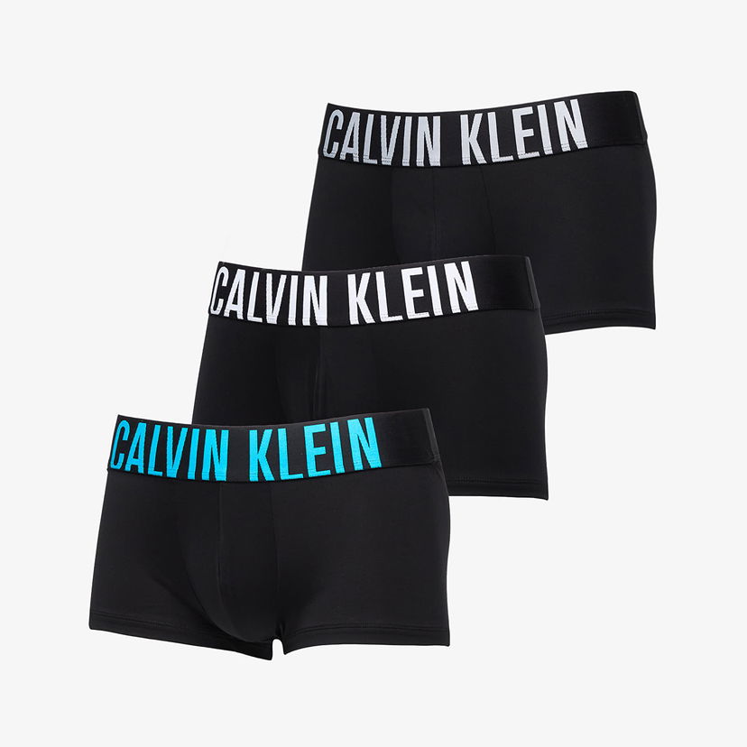 Boxare CALVIN KLEIN Microfiber Stretch Low Rise Trunk 3-Pack Multicolor Svart | 000NB3611A VVL