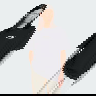 T-shirt adidas Performance Black T-Shirt With Small Logo Print Svart | JP4477, 0