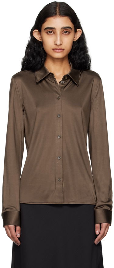 Skjorta Helmut Lang Slim Fit Shirt Brun | O02HW515, 0