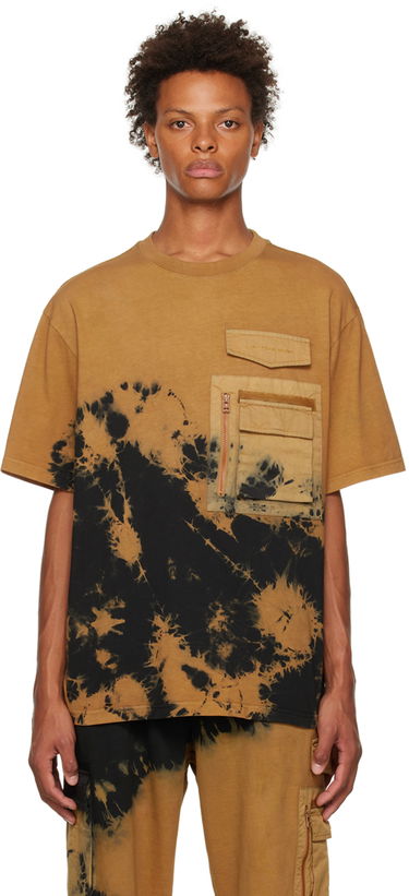 T-shirt Feng Chen Wang Feng Chen Wang Bleached Pocket T-Shirt Brun | FMF14TS02, 0