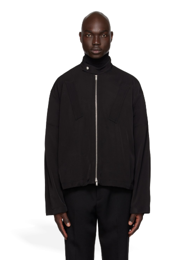 Jacka Jil Sander Zip Biker Jacket Svart | J21BN0127 J65141