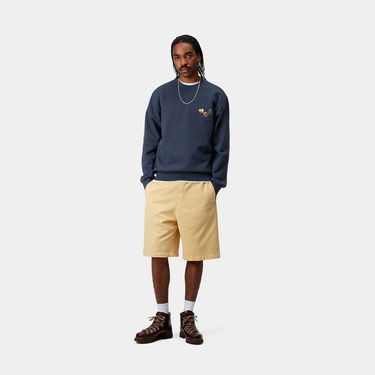 Sweater Carhartt WIP Carhartt WIP Button Sweatshirt Mörkblå | I034730_5, 1