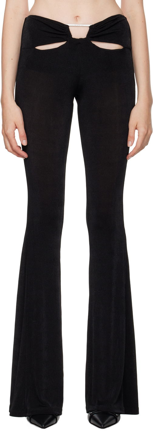 Byxor MISBHV Cutout Flared Trousers Svart | 241W309