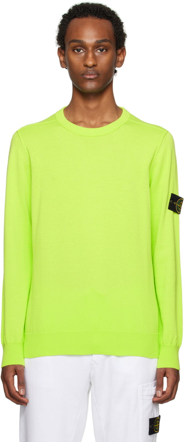 Sweater Stone Island Patch Sweater Grön | 8015540B2