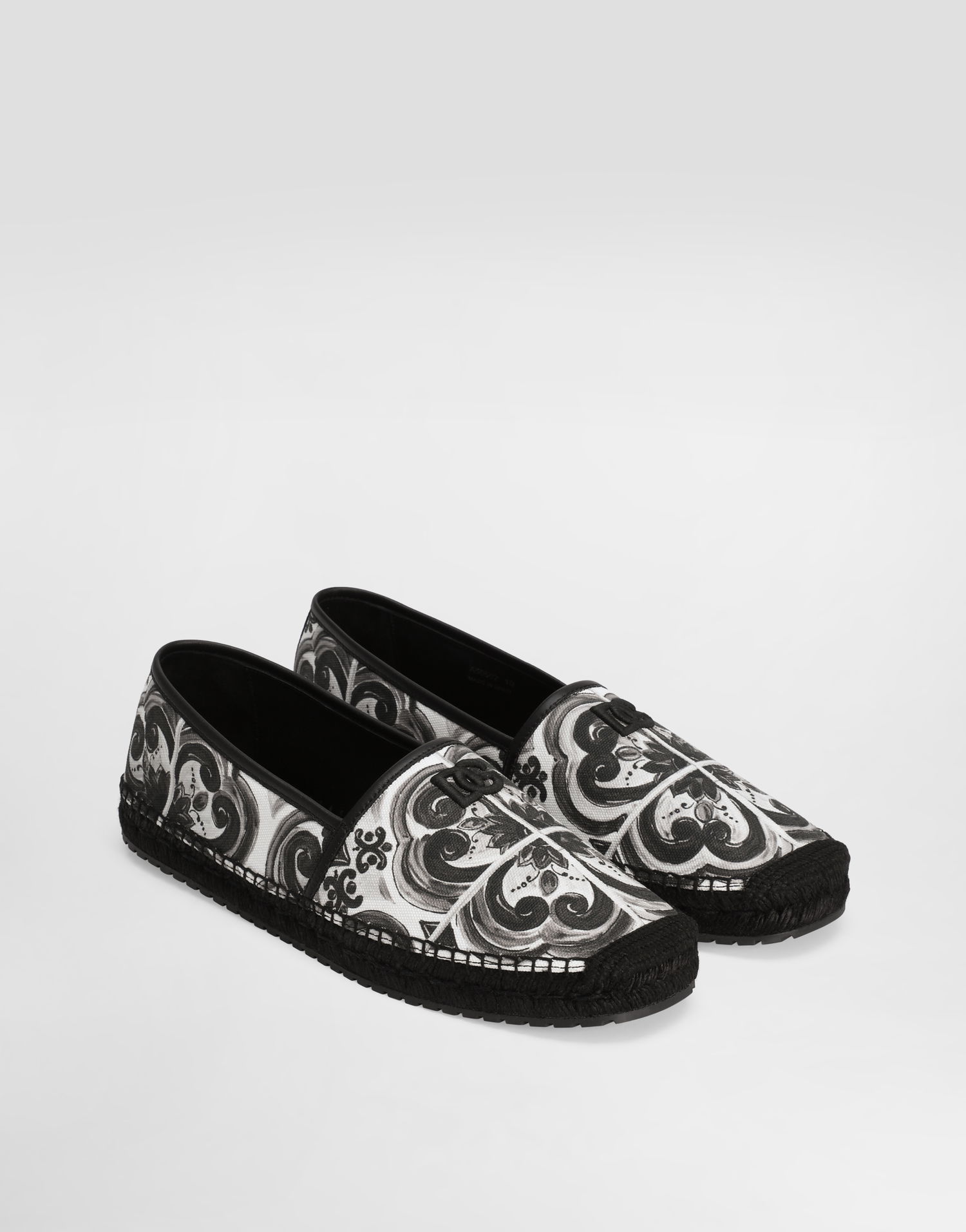 Tillbehör Dolce & Gabbana Dolce & Gabbana Shell-print Canvas Espadrilles Flerfärgad | A50730AD506IU3TN, 1