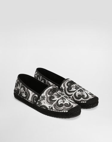 Tillbehör Dolce & Gabbana Dolce & Gabbana Shell-print Canvas Espadrilles Flerfärgad | A50730AD506IU3TN, 1