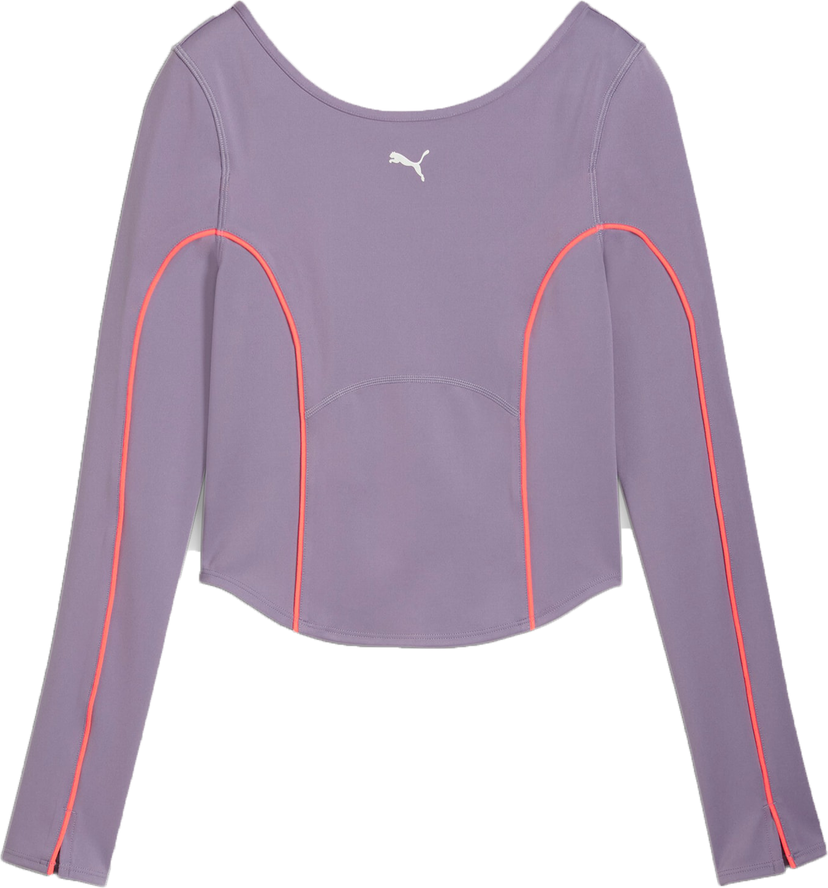 Crop top Puma Puma CLOUDSPUN Long Sleeve Training Crop Top Purpur | 525775-30