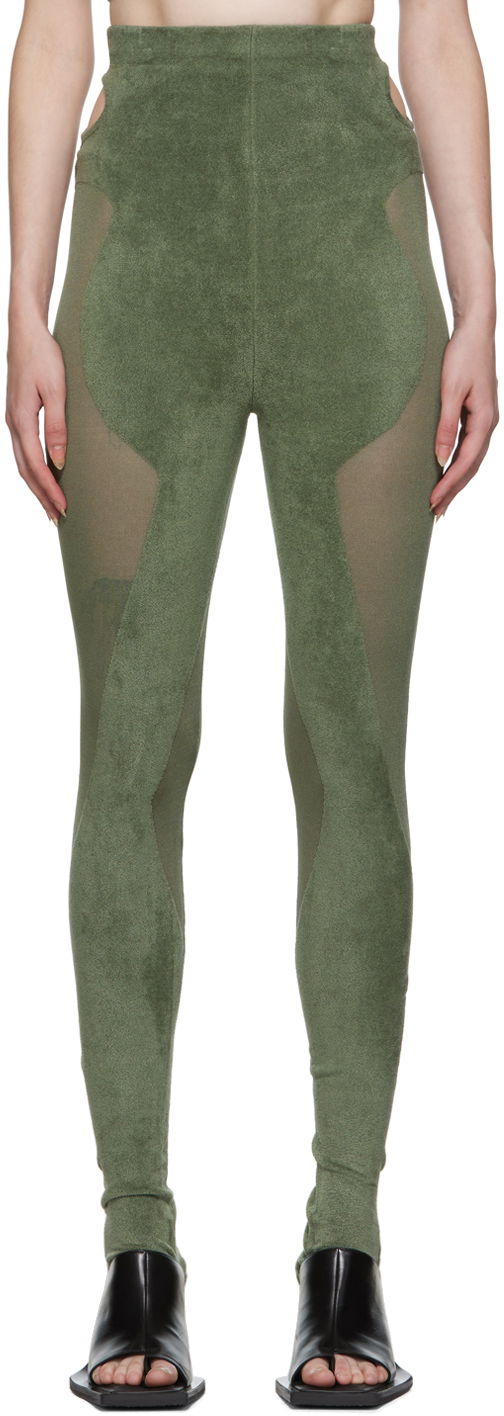 Damasker Dion Lee Chenille Leggings Grön | C7128P22
