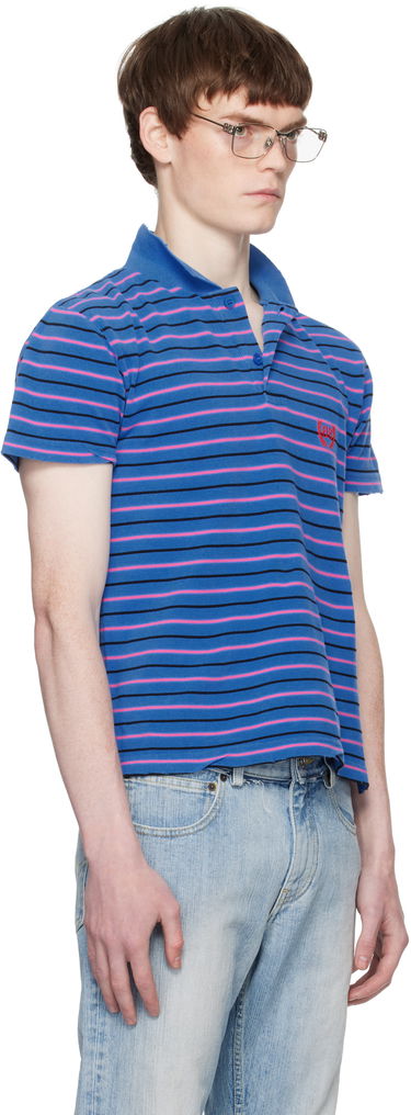Polotröja Balenciaga Balenciaga Laurel Classic Fitted Polo Blå | 833244TSVF74326, 1