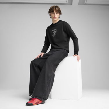 Sweatshirt Puma Scuderia Ferrari HP Race Big Shield Sweatshirt Svart | 630193_01, 2
