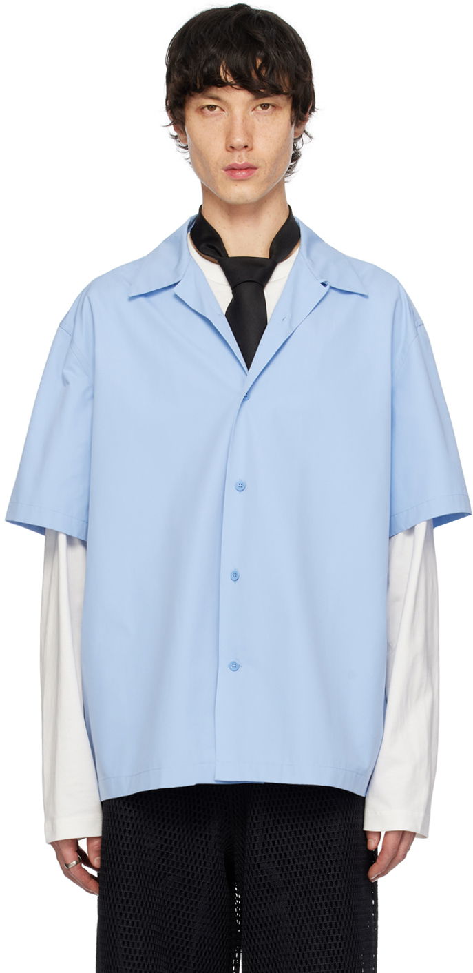 Skjorta Jil Sander Heavy Shirt Blå | J22DL0112_J45002