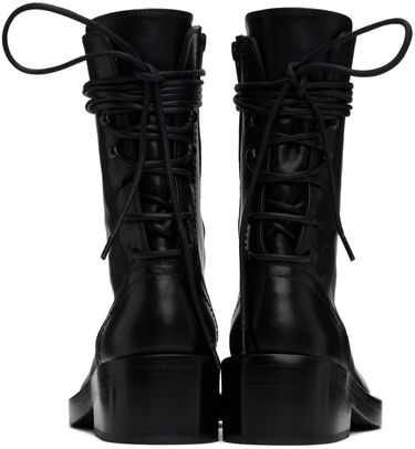 Kläder Ann Demeulemeester Ann Demeulemeester Henrica Leather Boots Svart | 2201-W-A02-380-099, 1