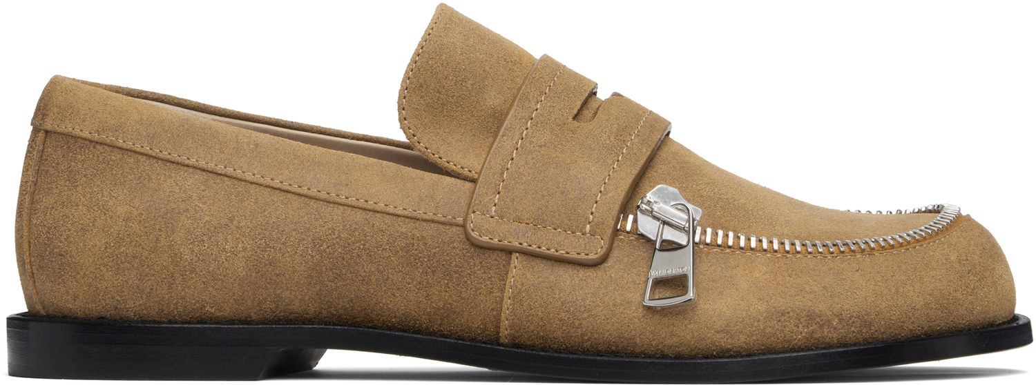 Sneakers och skor JW Anderson JW Anderson Biker Zipper Loafers Brun | MC0001-LA0319, 0