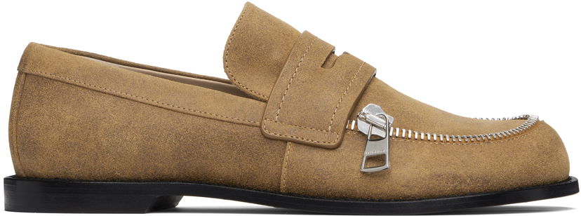 Sneakers och skor JW Anderson JW Anderson Biker Zipper Loafers Brun | MC0001-LA0319