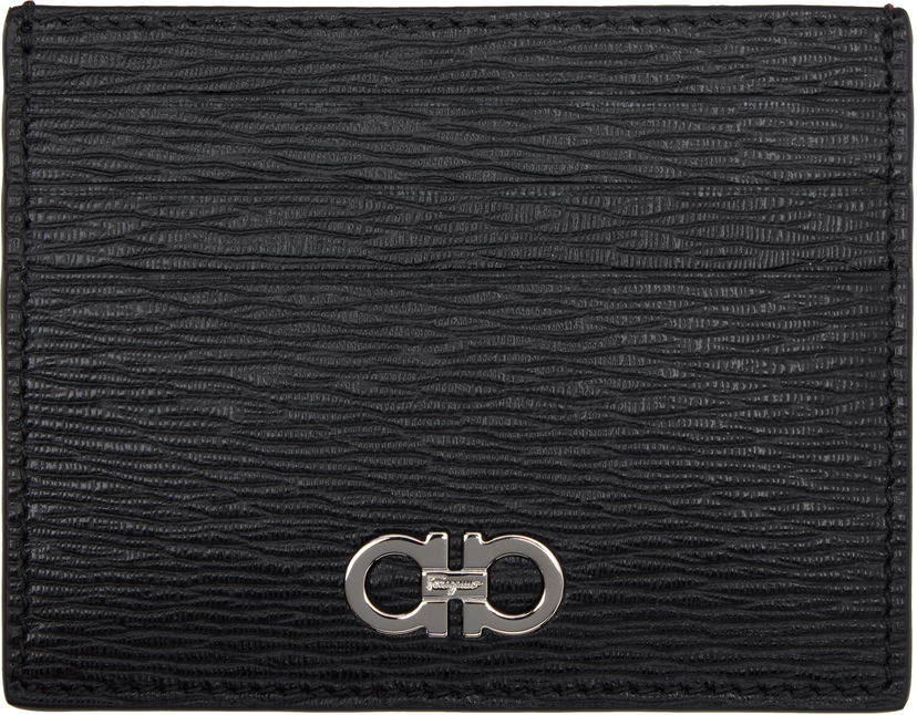 Plånbok FERRAGAMO Card Holder Svart | 698914