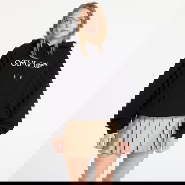 Sweatshirt Off-White Big Logo Bookkish Over Hoodie Svart | OWBB058C99FLE0011001, 0