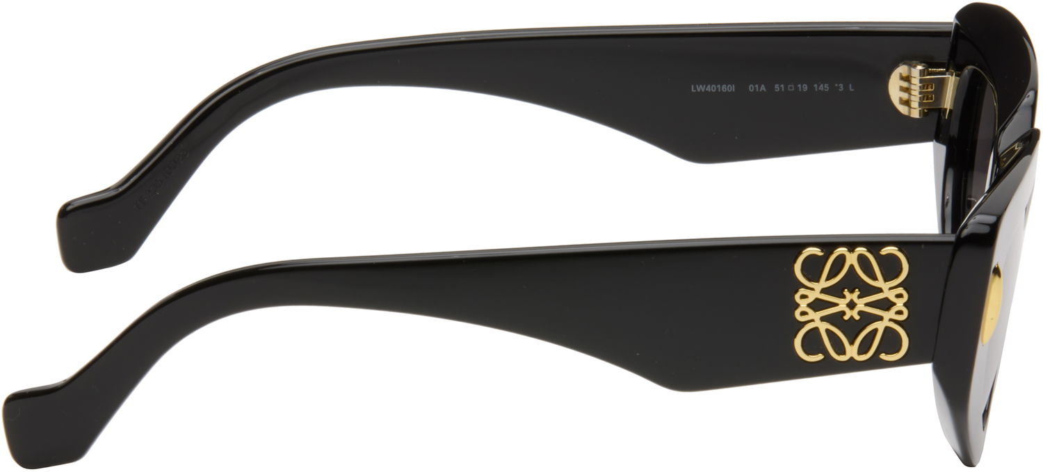 Solglasögon Loewe Loewe Small Butterfly Screen Sunglasses Svart | LW40160IW5101A 192337224805, 1