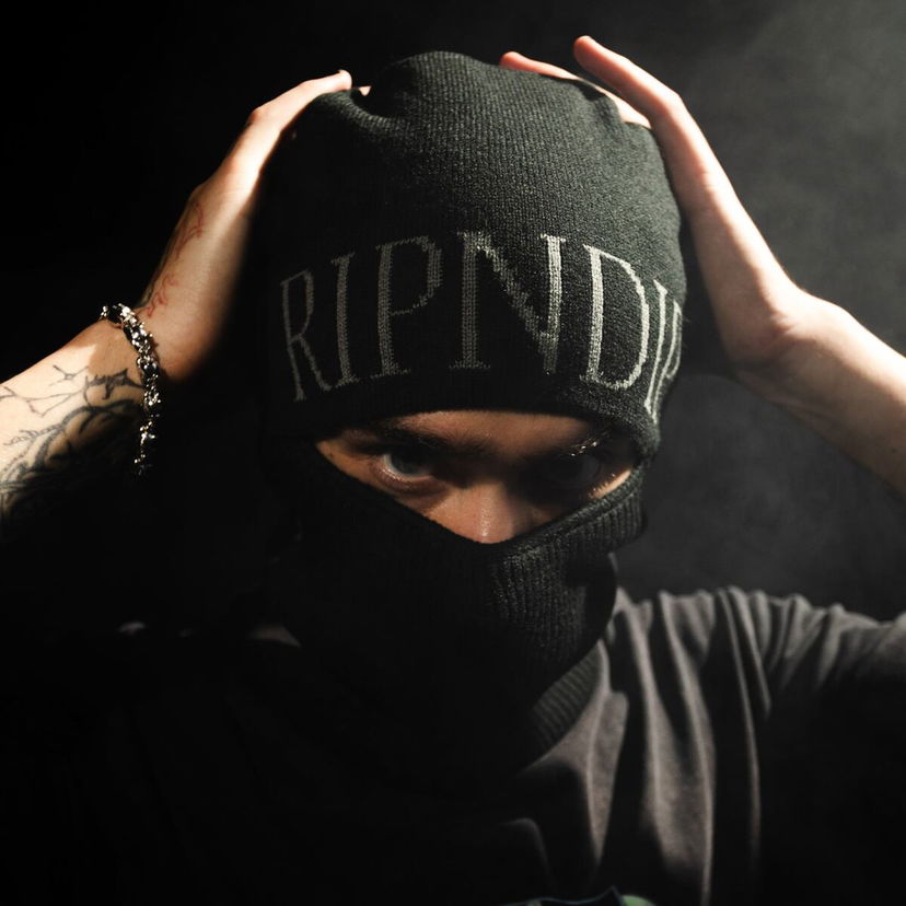 Kepsar och hattar RIPNDIP Rip N Dip Fossil Balaclava Svart | RNDFALL25154
