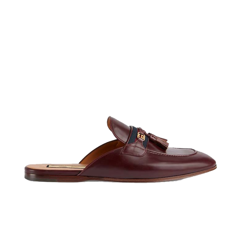 Sneakers och skor Gucci Interlocking G Web Slippers Bordeaux Bourgogne | 655580 1W610 6060