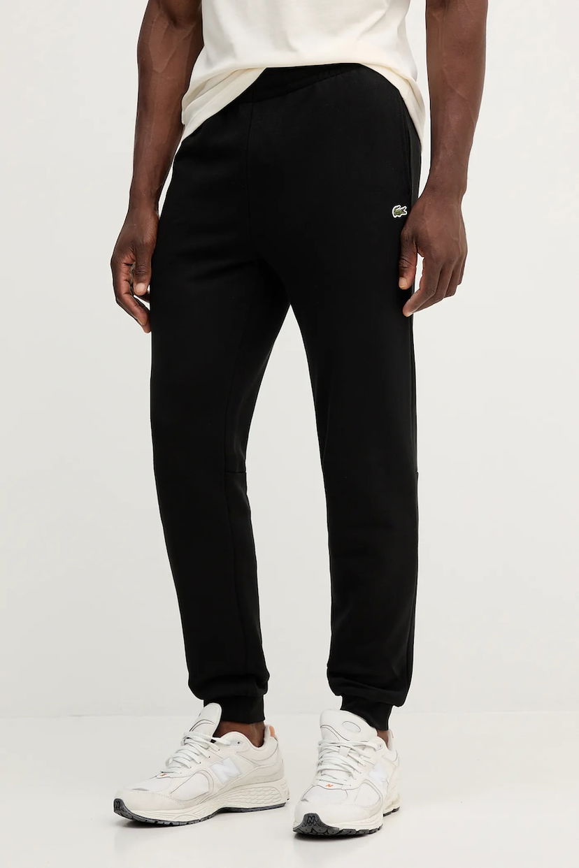 Träningsbyxor Lacoste Lacoste Men's Cotton Joggers Svart | XH9833