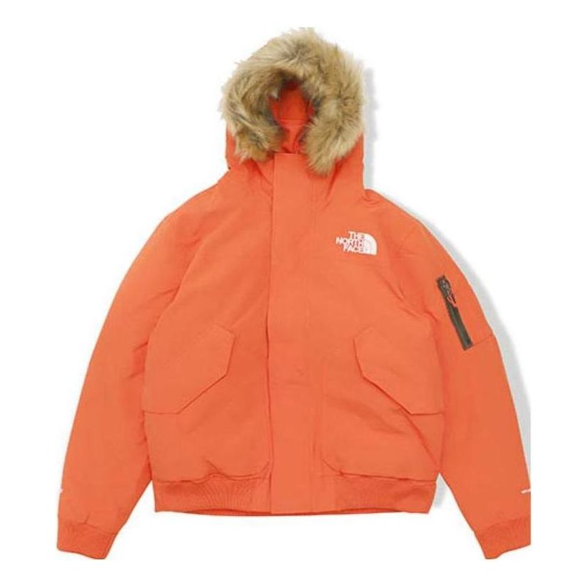 Parkas The North Face Stover Fur Hood Jacket Orange | NF0A4QZS-R15