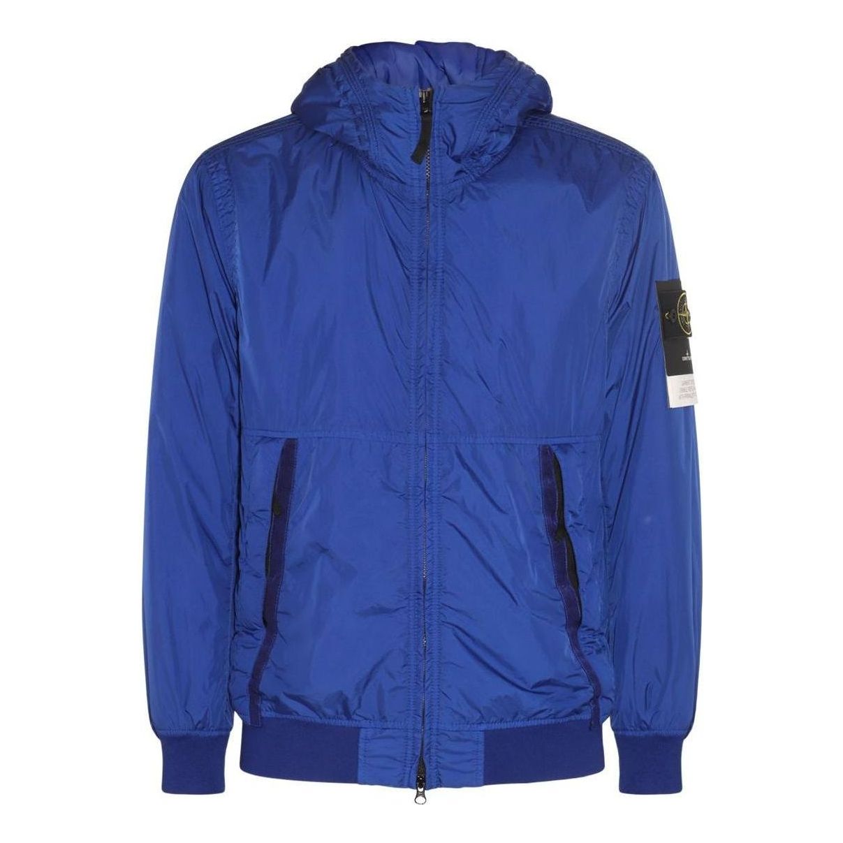 Vindjacka Stone Island Hooded Track Jacket with Logo Patch Blå | 791540823-V0022, 0