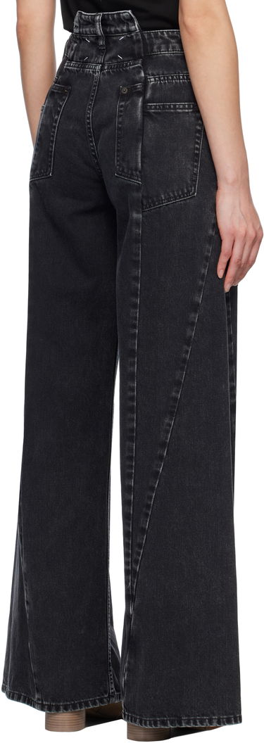 Jeans Maison Margiela Maison Margiela 5 Pocket Wide Leg Jeans Svart | S51LA0133 S30496, 2