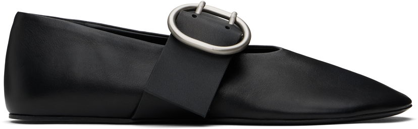 Sneakers och skor Jil Sander Jil Sander Buckle Ballerina Flats Svart | J15WZ0031_P8175