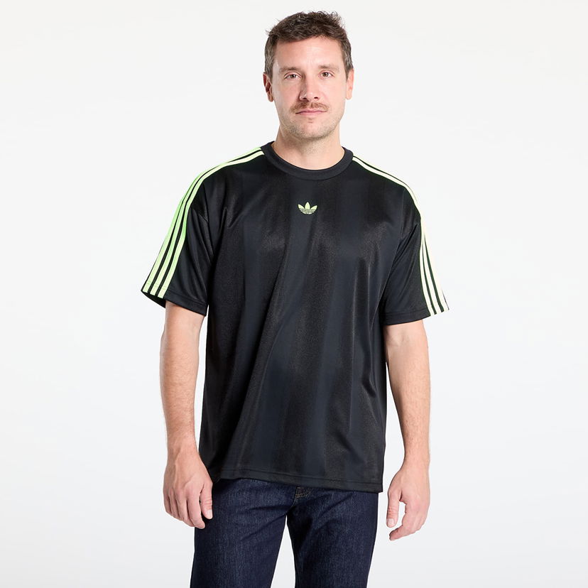 T-shirt adidas Originals Adicolor Jacquard Jersey T-Shirt Svart | JW5878