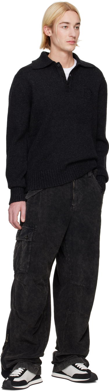 Cargo byxor Dolce & Gabbana Re-Edition Garment Dyed Cargo Pants Svart | GP0B9TG8LI1, 3