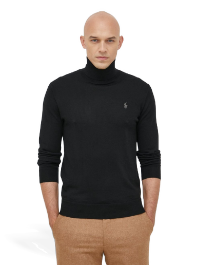 Sweater Polo by Ralph Lauren Pullover Turtleneck Svart | 710876851001