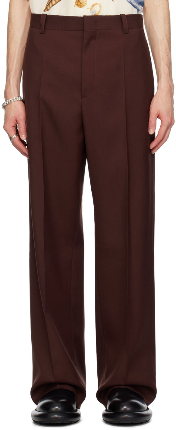 Byxor Jil Sander Creased Trousers Brun | J22KA0167_J41136