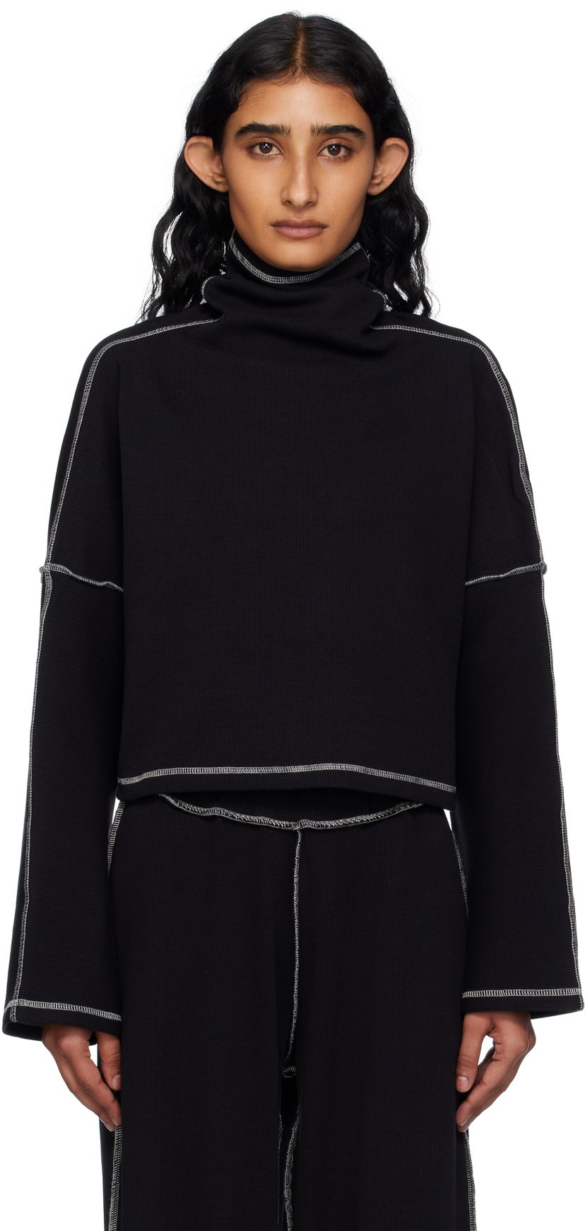 Sweater Baserange Baserange Camer Turtleneck Top Svart | PUCT-CR-AU25